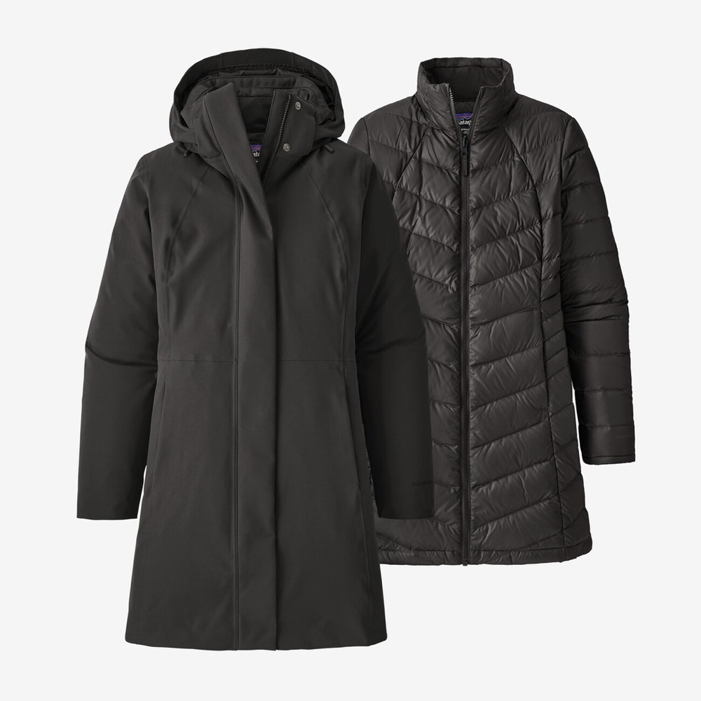 Patagonia black Tres 3 in 1 Parka jacket women's size small snow and rain